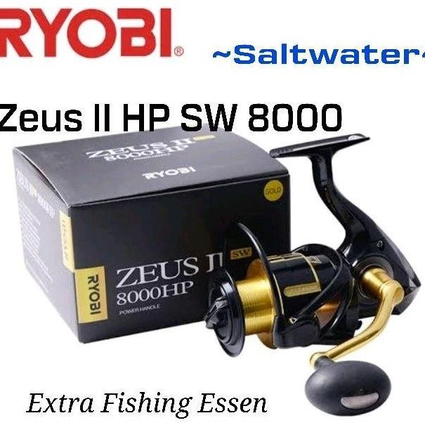 REEL RYOBI ZEUS II HP SW 8000 Saltwater Power Handle Mantab mancing Laut CO