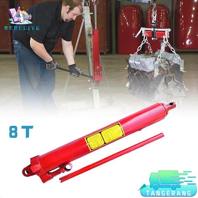 TERMURAH - 8 Ton Jack Hidrolik Single Piston Pump Jack Engine Crane Engine Jack