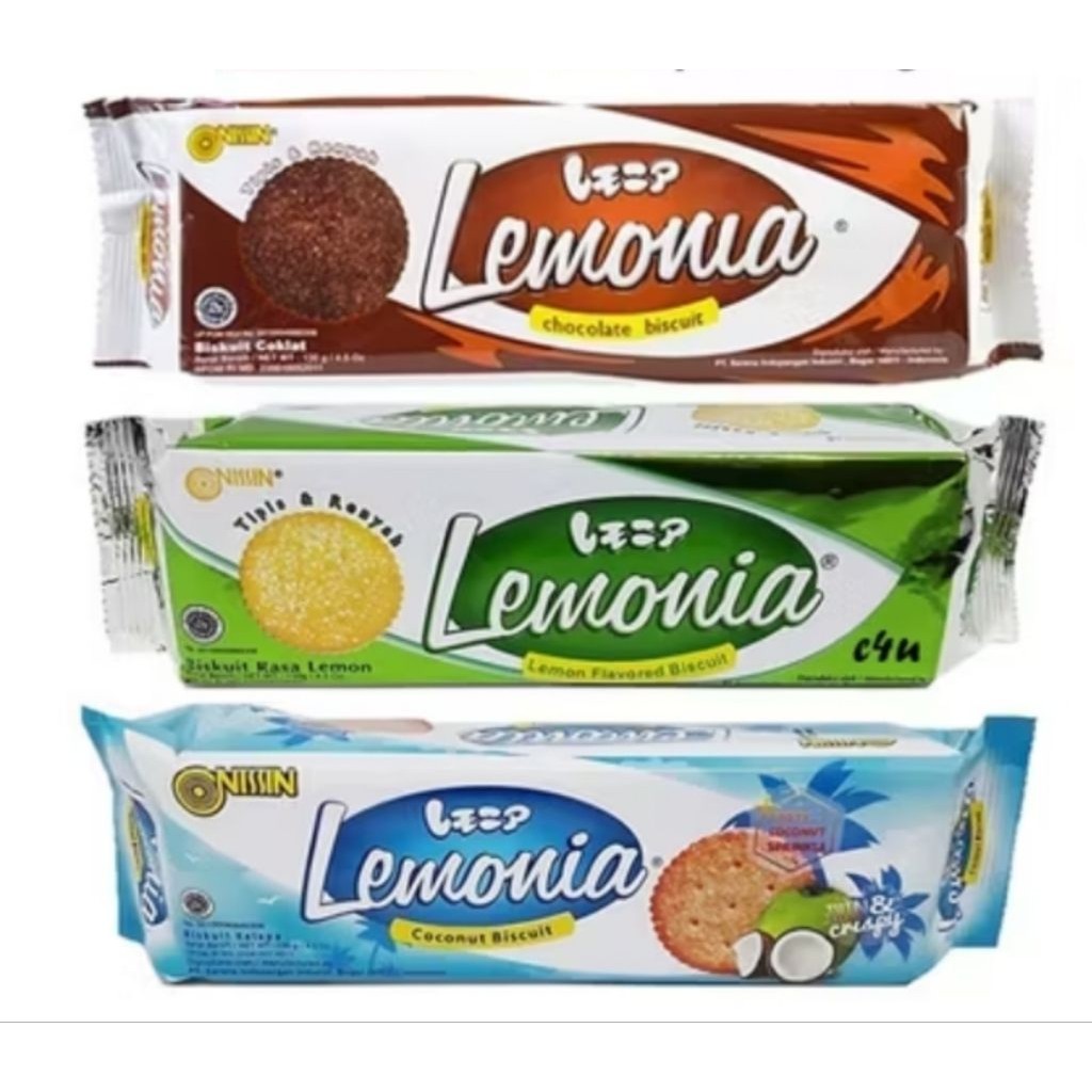 

NISSIN LEMONIA CHOCOLATE COOKIES DAN KELAPA 140GR