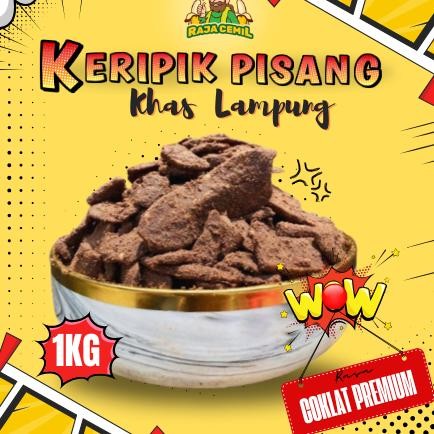 

1Kg Keripik Pisang Cokelat Kripik Pisang Coklat Lampung Pisang Kepok Rajacemil