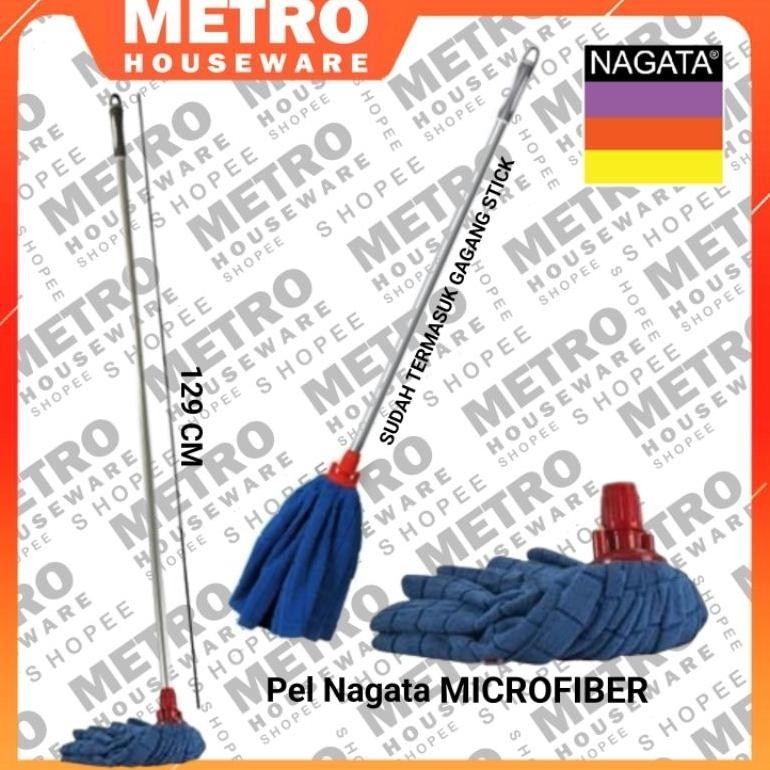 Kain Pel Lantai Merek NAGATA Magic Mop Microfiber Kain Pembersih Lap Lantai Keramik / Granit  Bagus 
