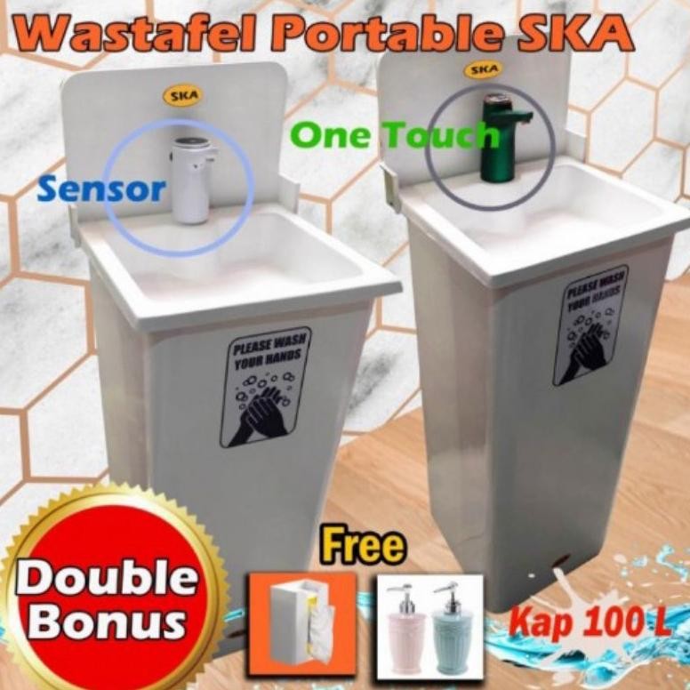 wastafel cuci tangan /wastafel potable modern/wastafel berbahan fiber glass kap.100 liter