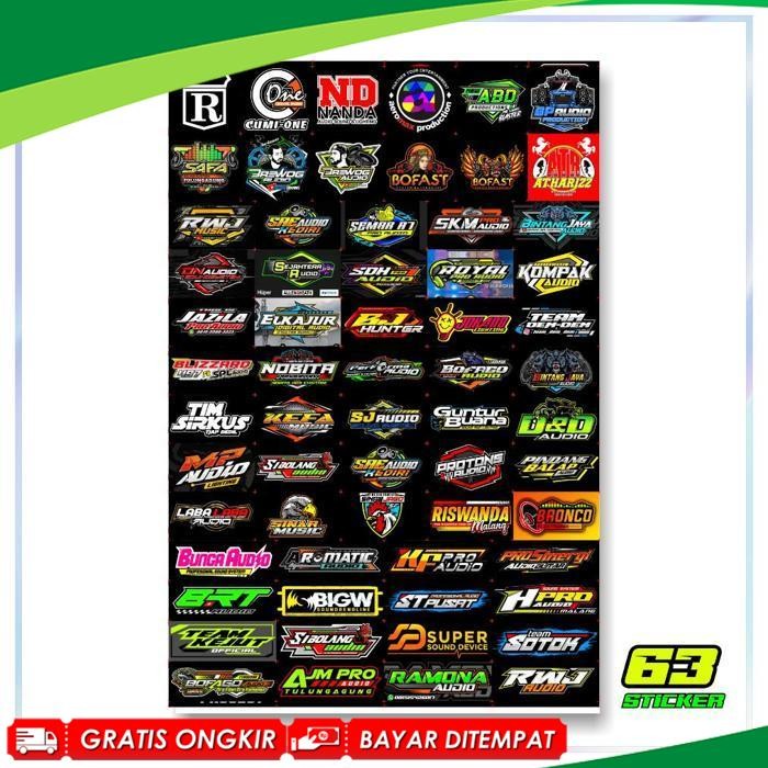 

Bagus STIKER SOUND SYSTEM VYNIL ANTI AIR ISI 63/56/55 Sticker - Faskho Brewog Brengos BJ Hunter Viral Kekinian Terbaru 2025 CW-12
