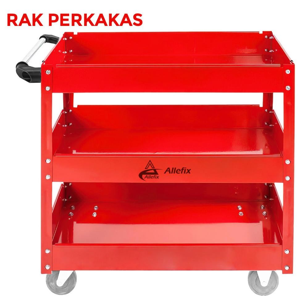 Troli Bengkel 3 Susun Rak Perkakas Bengkel Multifungsi -6650