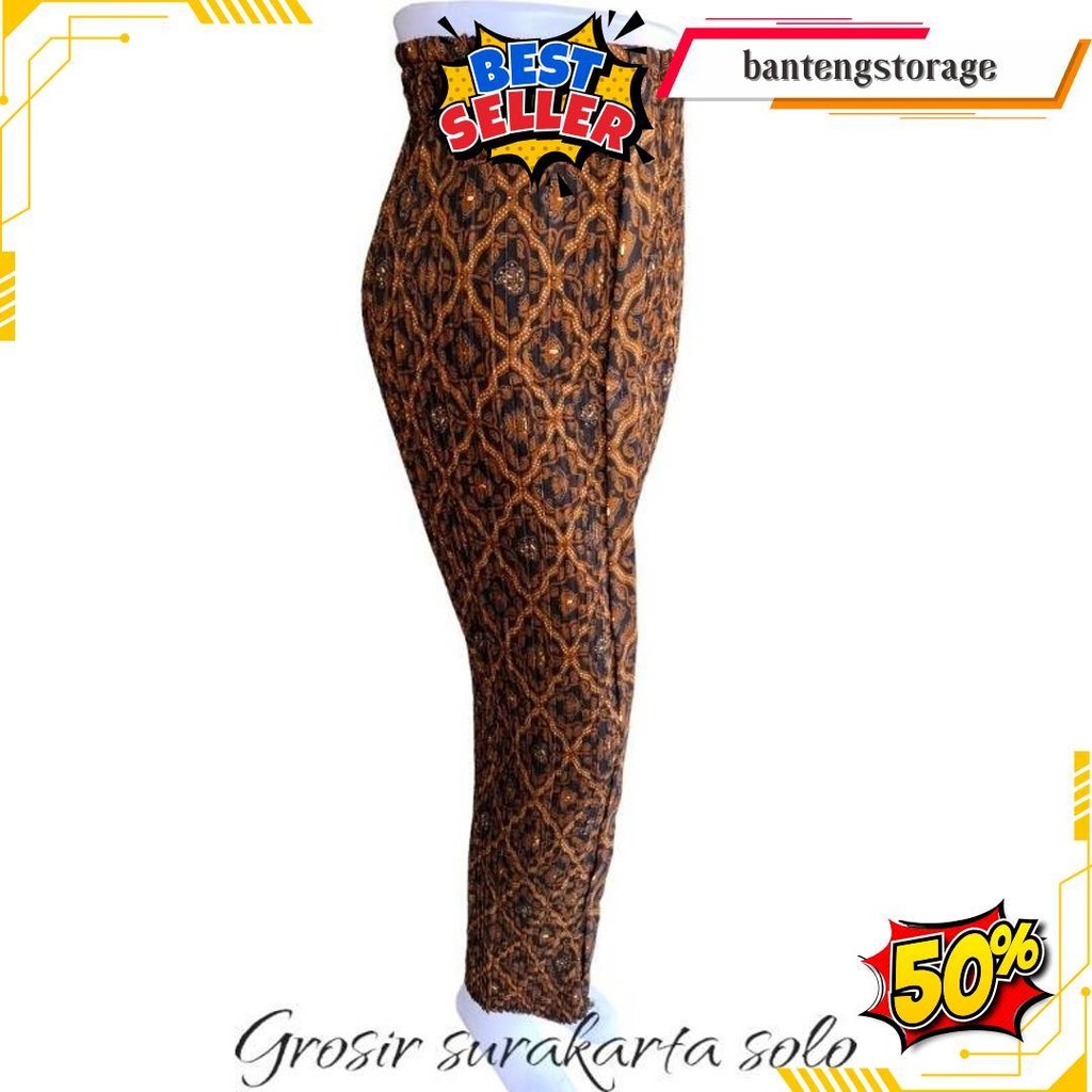 Rok Plisket Batik Wiru Motif Sido Luhur/Rok Wiru Plisket Batik Cod