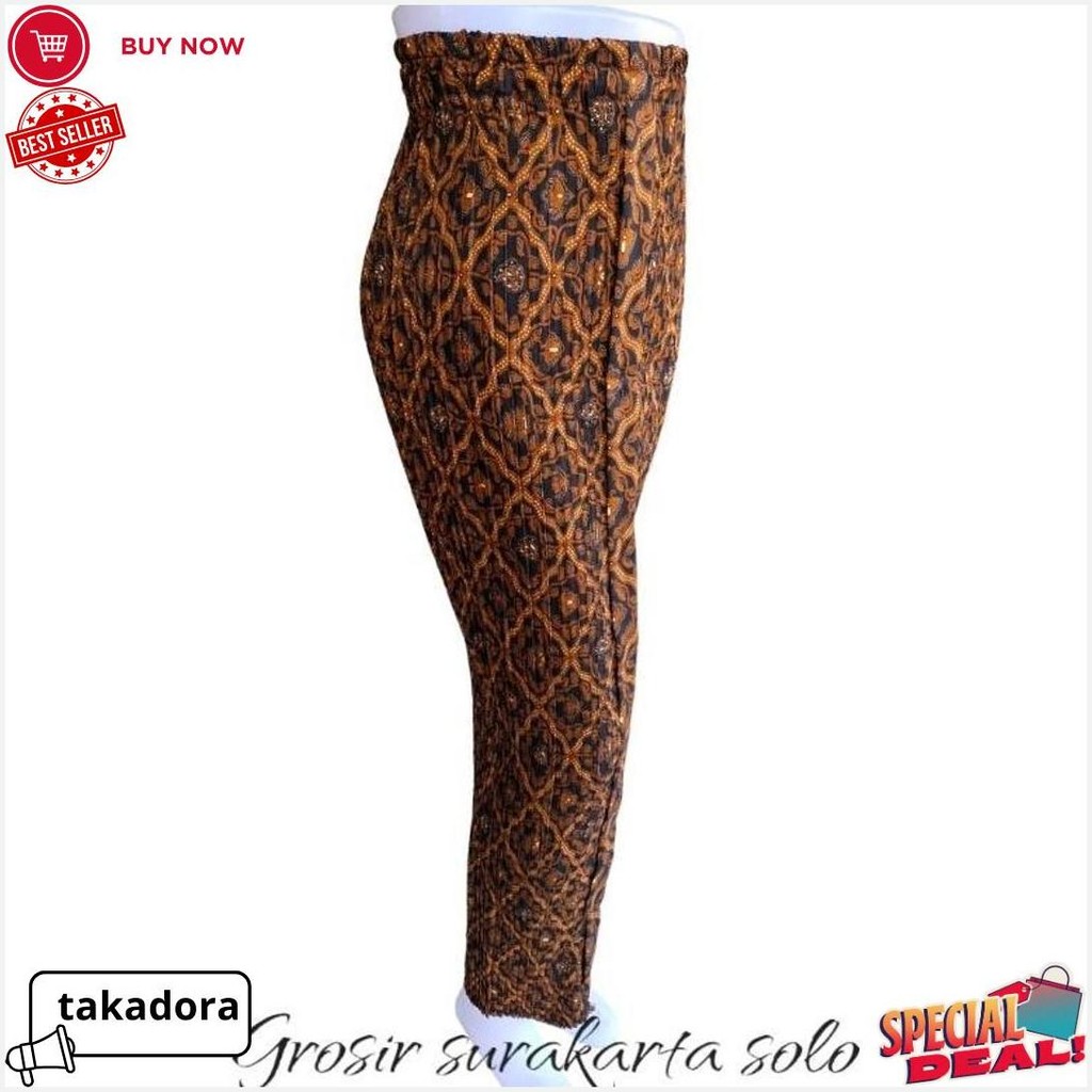 Rok Plisket Batik Wiru Motif Sido Luhur/Rok Wiru Plisket Batik Siap Kirim