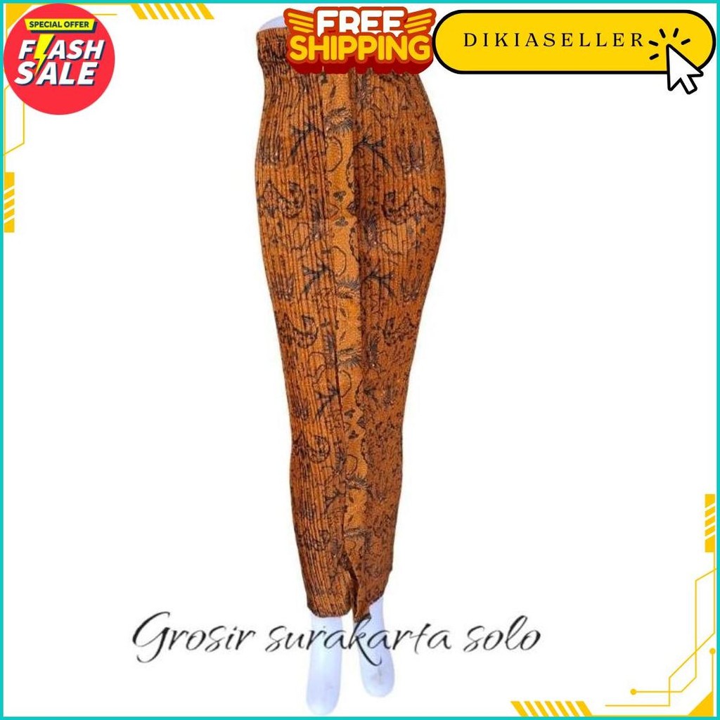 Rok Plisket Batik Motif Wahyu Tumurun / Rok Plisket Batik Wiru Siap Kirim