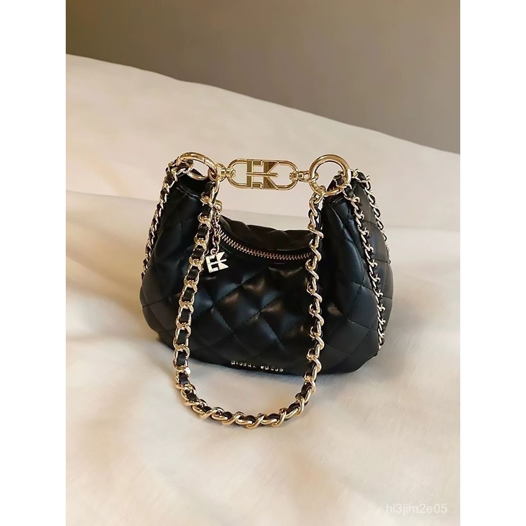 CUTE GIRL Customized Thousand Gold Night Versatile Chanel Style Bucket Bag2025New Princess Shoulder 