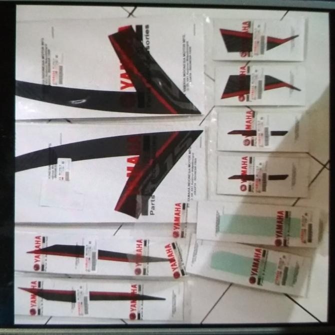 Striping stiker lis motor yamaha R15 R 15 V3 hitam metalik 2018 Original