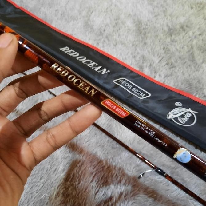 joran pancing spinning  802M orca red ocean 240 Original