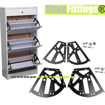 Braket Lemari Rak Sepatu Engsel Putar Flip Shoe Rack Hinge Mechanism
