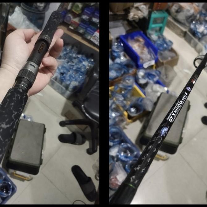 joran popping elito gt hunter fuji alconet 802 240 cm busa hitam army Original