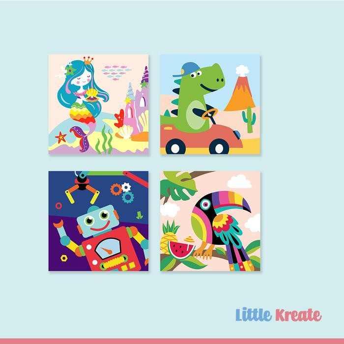 

#01 Diy Canvas Painting By Number / Paint By Number / Melukis Kanvas