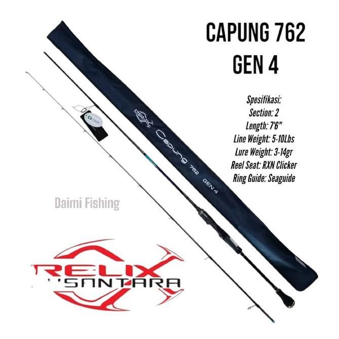 Joran CAPUNG 762 Gen 4 SP 5-10lb RELIX NUSANTARA Joran Pancing Original