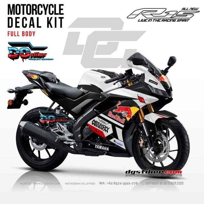 Decal Striping R15 V3 Suomy SR GP Dovizioso Original