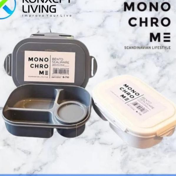Technoplast Monochrome Bento Sealware Kotak Bekal Makan Lunch Box