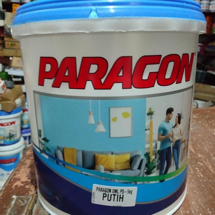 cat tembok 5kg Paragon putih harga pergalon