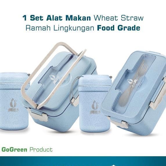 DeltaLunch Box Set Kotak Makan Siang Bpa Free Tempat Makan Bento Multifungsi Tms19 Kotakmakan Lotso