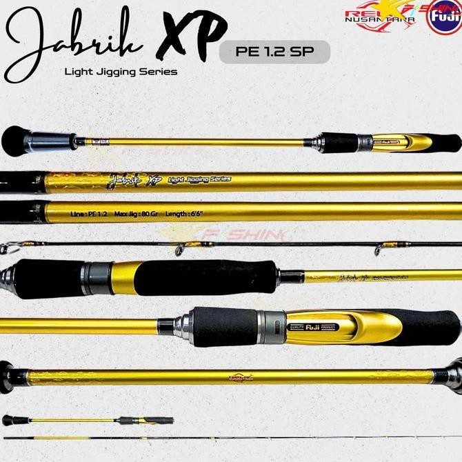 Joran Light Jigging JABRIK XP GEN 2 PE 0.6 PE 0.8 PE 1.2 dan PE 2 Spinning Relix Nusantara Free Pack