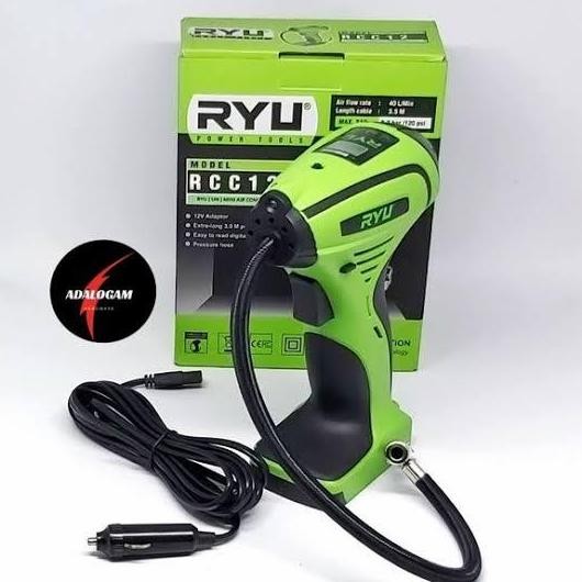 TERMURAH - RYU RCC12 Pompa Angin Ban Mobil DC Mini Air Compressor 12V