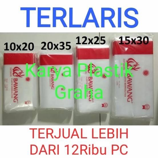 

LS Plastik Kiloan Merk Bawang (PE) Uk 1/4Kg , 1/2Kg , 1Kg , 2Kg