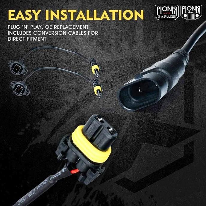 Lampu Kabut Jeep Rubicon Dodge Journey Fog Lamp Universal Bemper Mobil