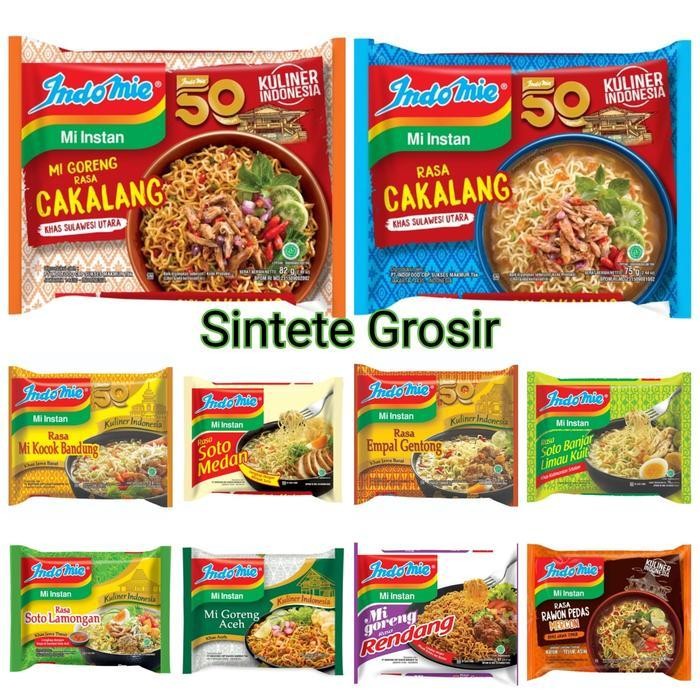 

LS Indomie Rasa Kuliner Indonesia Cakalang, Soto Medan, Empal, Mie Kocok, Rawon, Kebuli, Rendang Goreng Kuah Instan Kaldu Makanan Food Organik BPOM Noodles Ayam Bawang Kari indomie kuah indomie Goreng Pedas Masakan