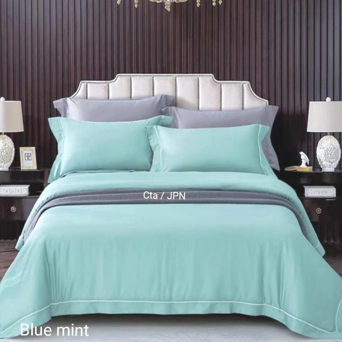 TERLARIS - full set sprei dan bedcover cotton jepang premium 00%-polos-09