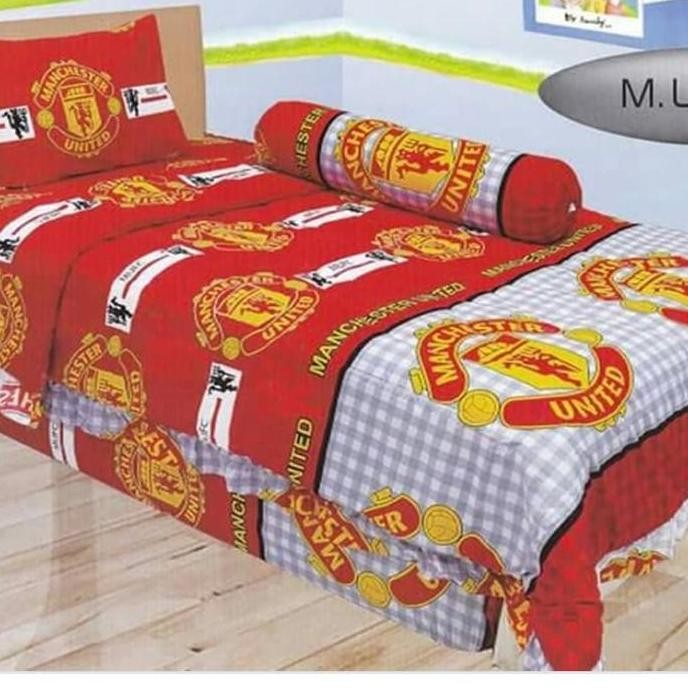 BEBAS ONGKIR - sprei lady rose single rumbai uk 20x200 motif FC MU