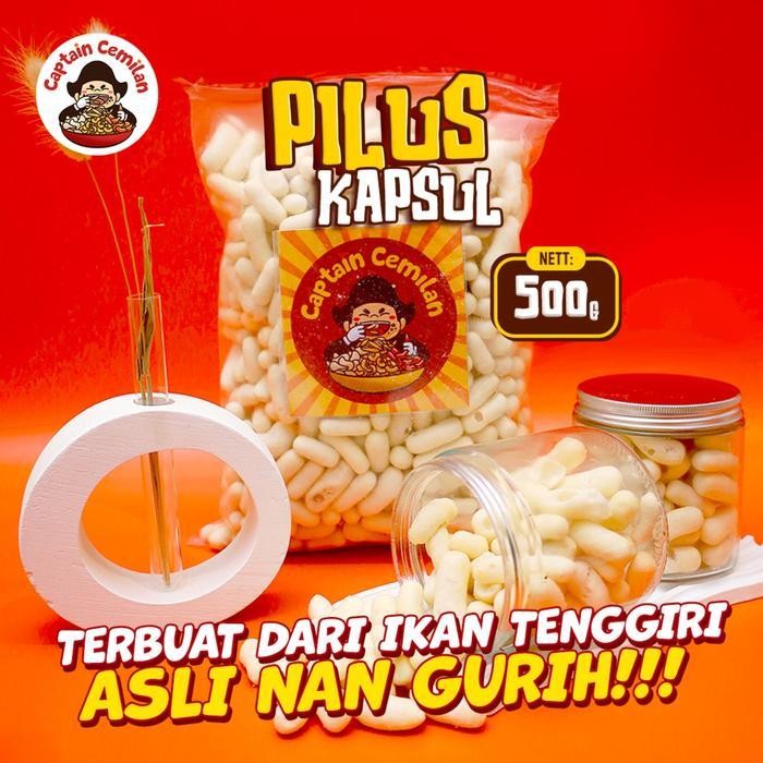 

LS 500gr - Pilus Kapsul ORIGINAL Captain cemilan Bandung food snacks Makanan Snack Jajanan
