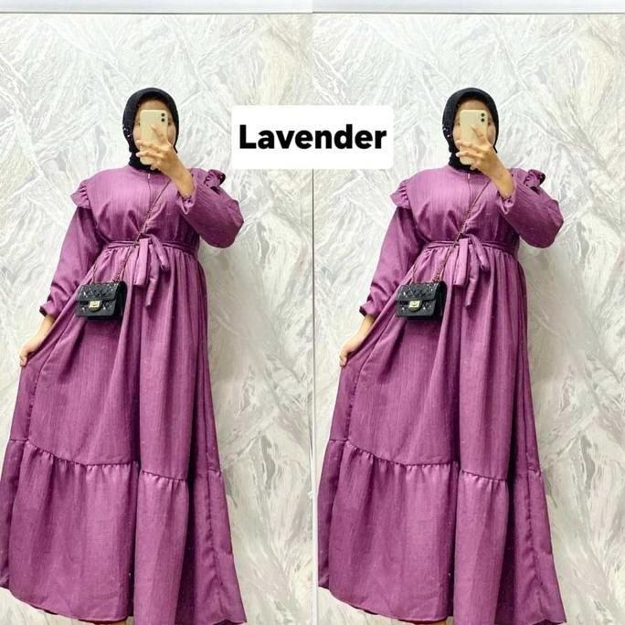 DV83 }} HS - Ladyra Gamis//Gamis Wanita Bahan Lady Crush