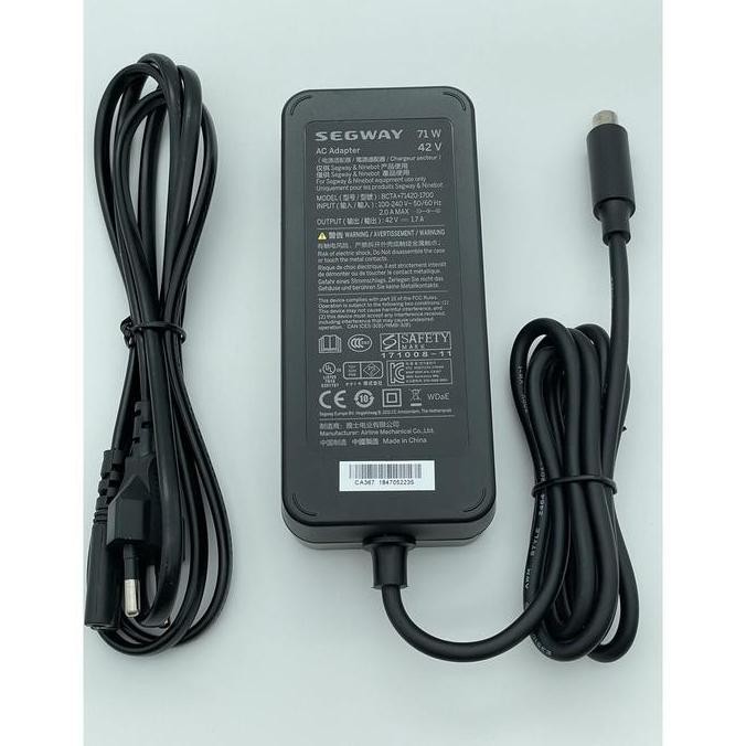 TERLARIS - SEGWAY NINEBBOT CHARGER 42V .7A XM GRAB WHEELS SCOOTER SCOOTER LISTRIK LIPAT PART
