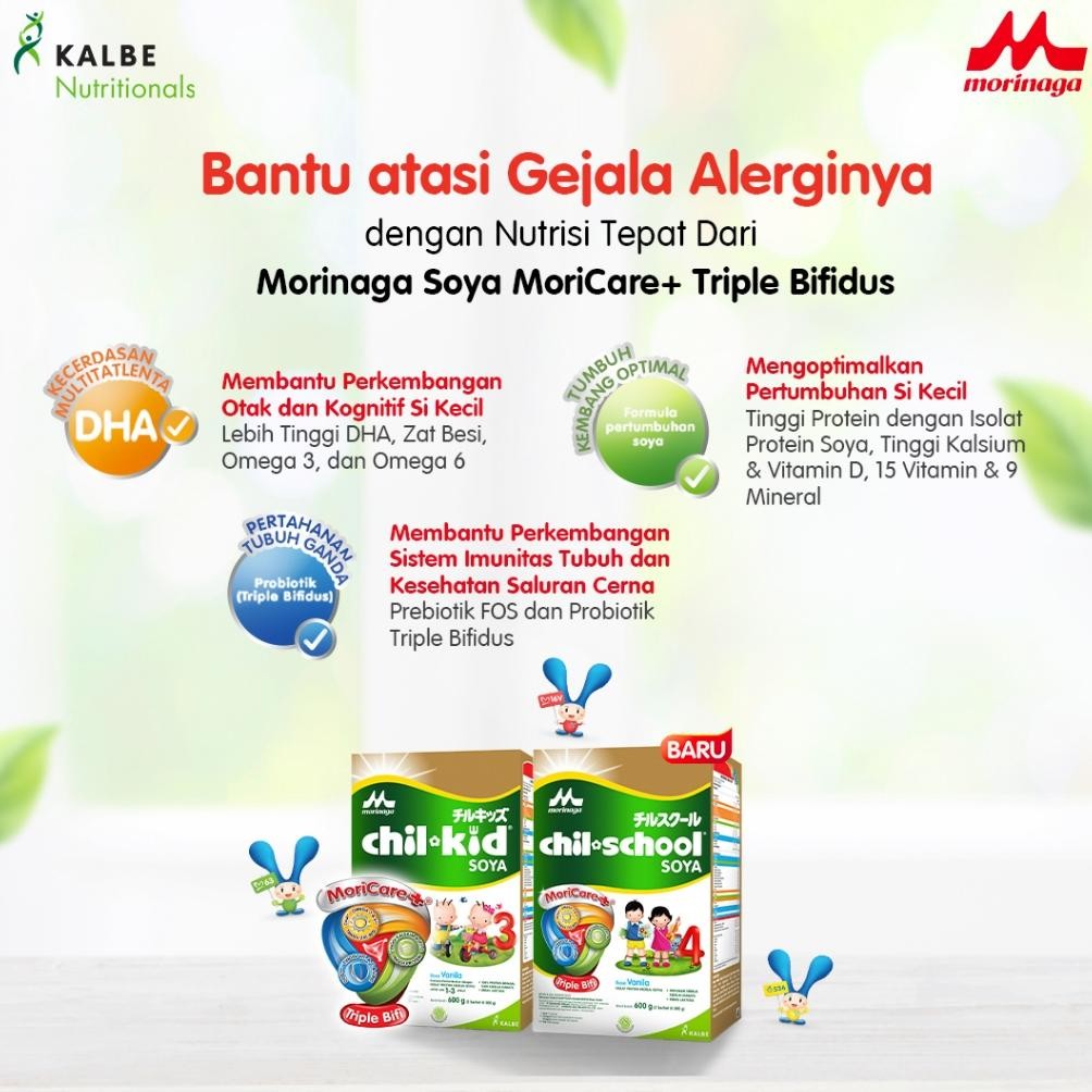 

Update Morinaga Chil Kid Soya Pertumbuhan Anak Usia 1-3 tahun Vanila 600g !!