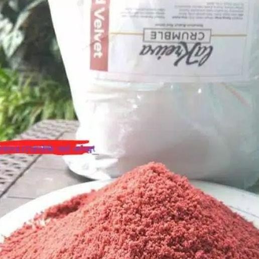 

La Kreiva Red Veet Crumble Topping Cake Kue Roti Donat Repa 250Gr