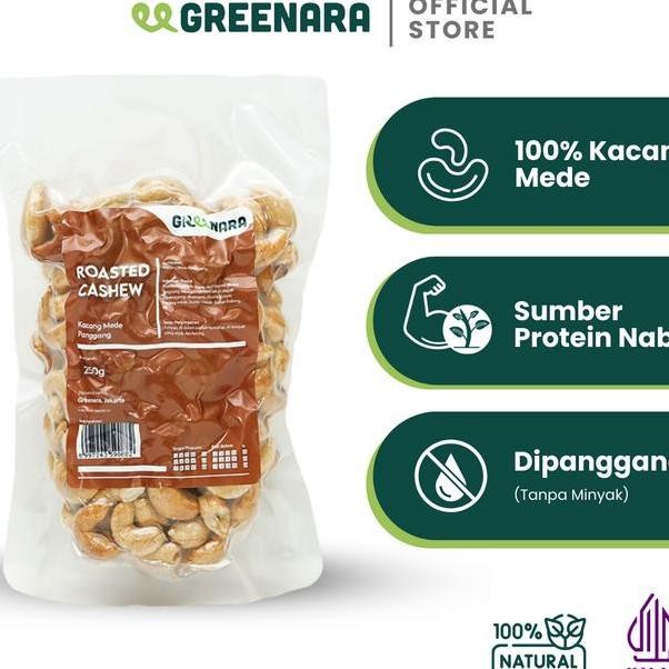 

Greenara Roasted Cashew 250Gr Kacang Mede Panggang
