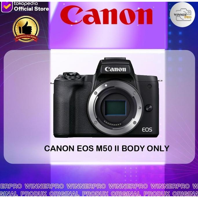 Canon Eos M50 Mark Ii Body Only - Kamera Canon Eos M50 Ii