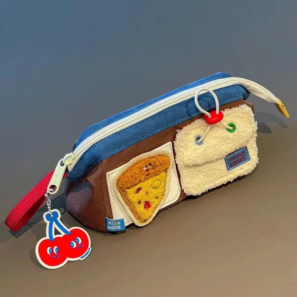 

Bear Burger Personality Bear Food Pencil Case/Cute stationery/Zipper Pencil Case