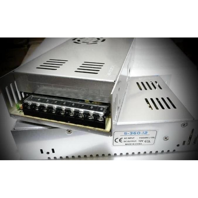 Adaptor 12V 40A Power Supply Switching LED 40 A 12 V DC 40 Amper 12 V