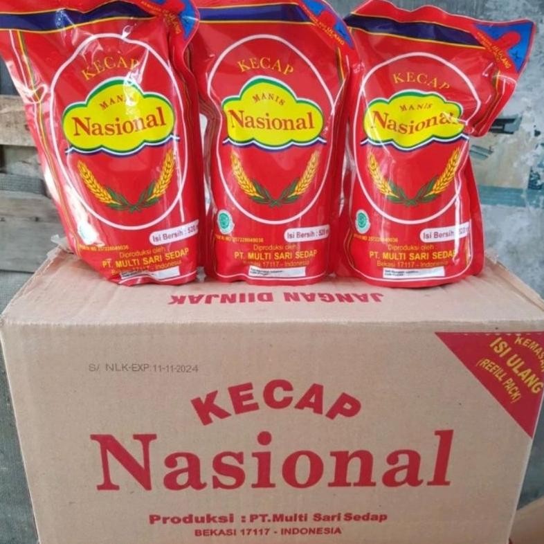 

Kecap Nasional Refill Manis 520ml 1 Dus Karton Isi 12