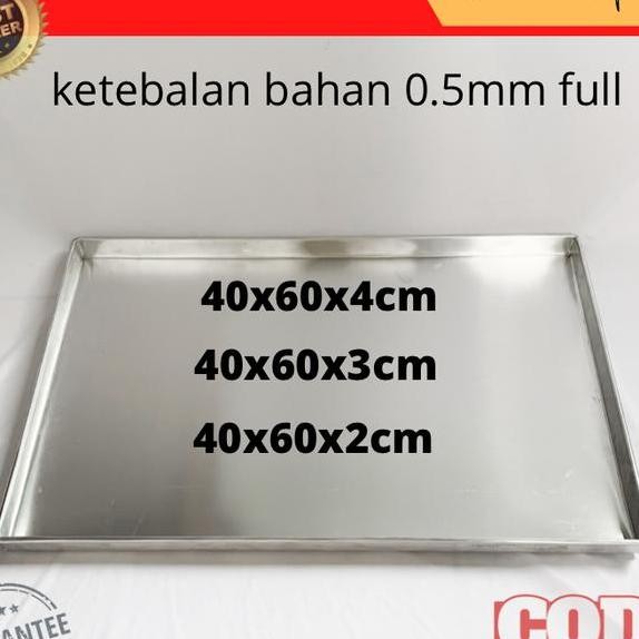 

Loyang Oven Kue Kering Ukuran 40X60 Bahan Aluminium Tebal