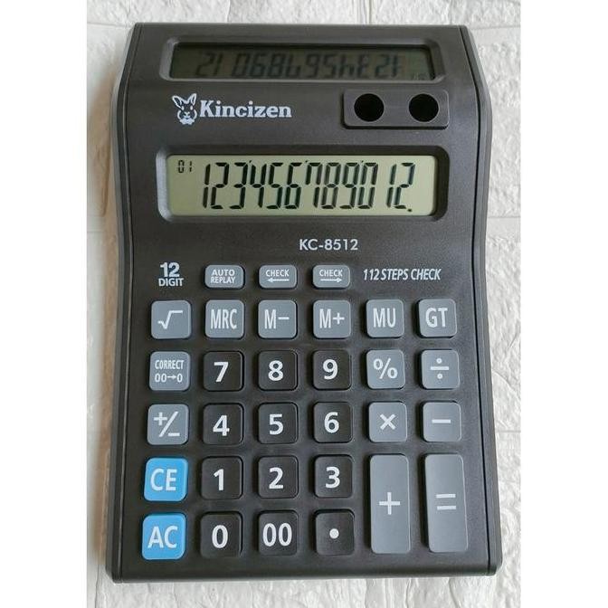 

Kalkulator 2 Layar Kawachi KC 8512 - 12 Digit - Dual LCD - Hitam - Calculator HT