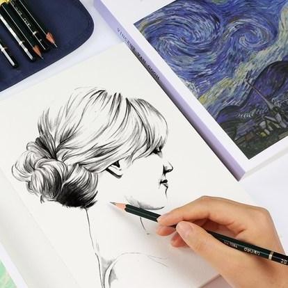 

A4 / B5 Notebooks 256pages Van Gogh Vintage Blank Sketchbook Thick White Paper HM