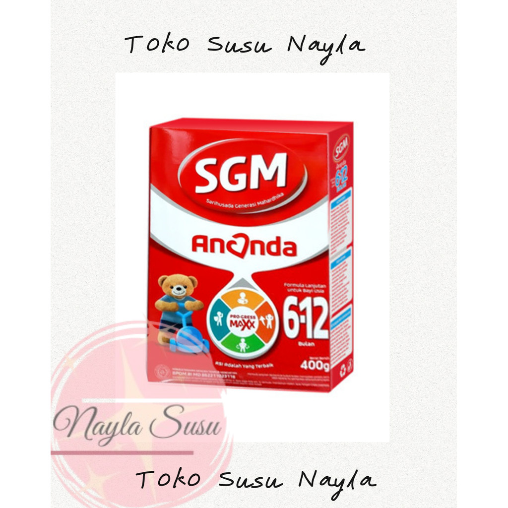 SGM Ananda Susu Formula Bayi Usia 6-12 Bulan 400gr / SGM Ananda 6-12 Bulan