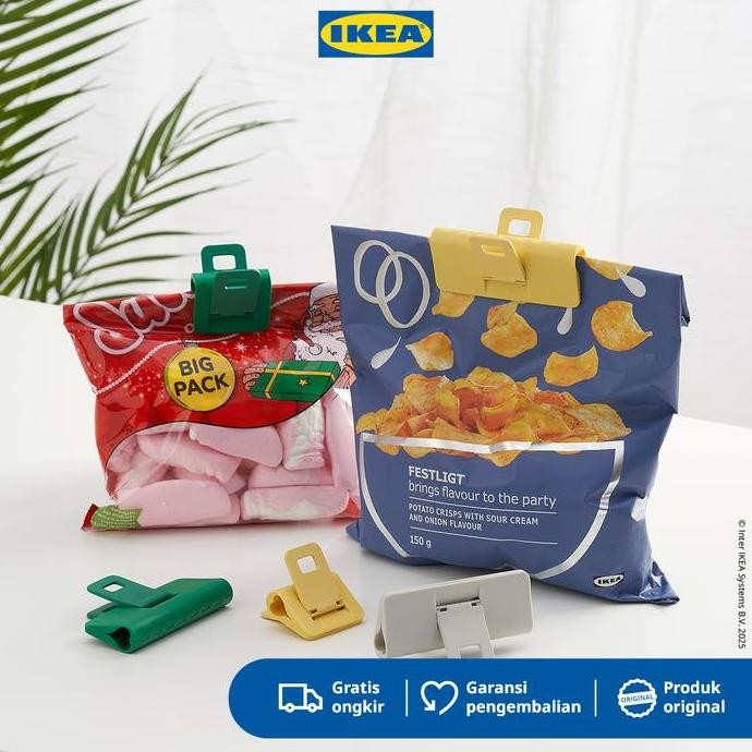 

NEW - ORINGABBORRE Klip Penutup Serbaa Aneka Warna Set Isi 9pcs