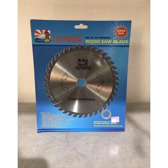 mata gergaji kayu 7 inch / mata gergaji kayu 7x40t fujiyama / mata circular saw kayu tct 7 inch fuji