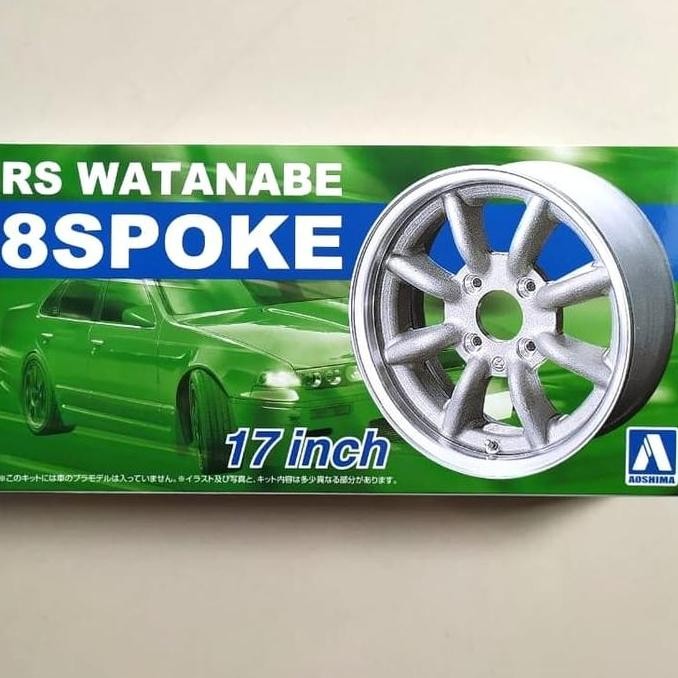Aoshima 1/24 Velg RS Watanabe 8 Spoke 17 Inch
