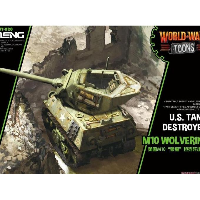 MEWWT020 Meng World War Toon U.S. Tank Destroyer M10 Wolverine