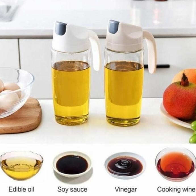 DP Botol Minyak Goreng Kaca Tebal Tempat Kecap Saos Susu Madu 300 Ml