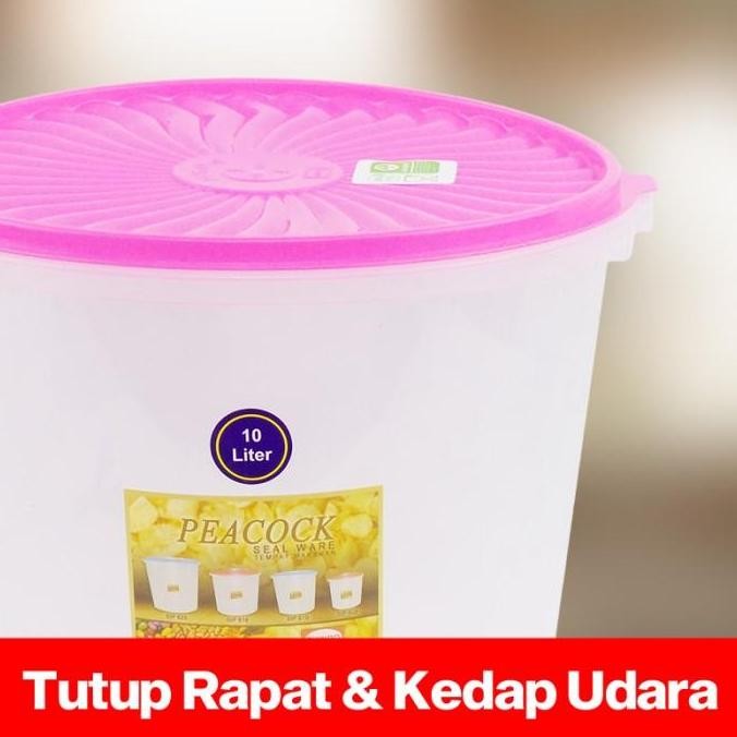 SHINPO Toples Plastik Dengan Tutup 10 Liter Sealware Jar SPO-SIP-610