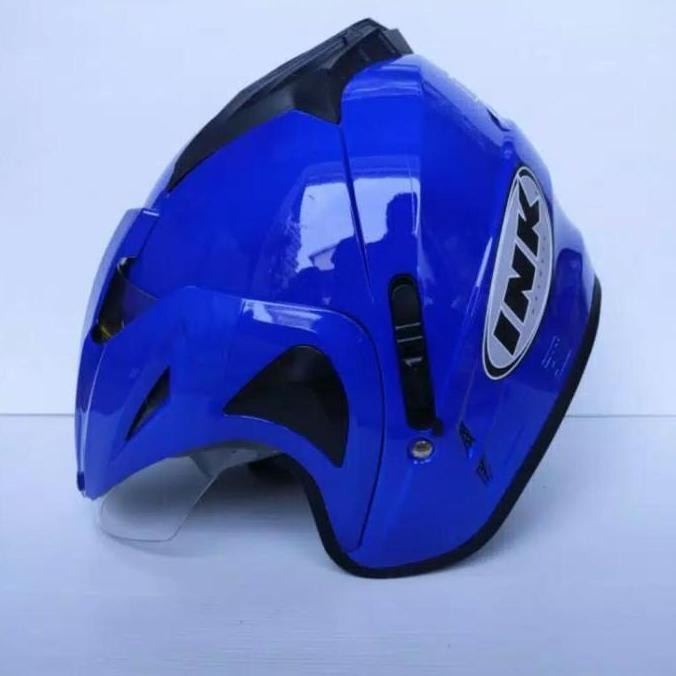 Helm INK TERBARU Dobel Visor type T1 BIRU TUA